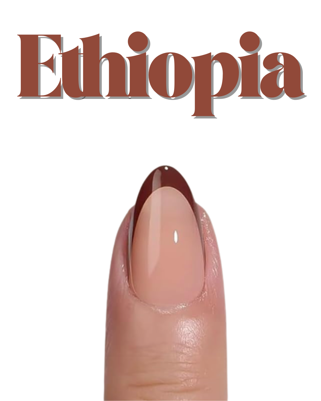 Press Ons-Almond French Tip