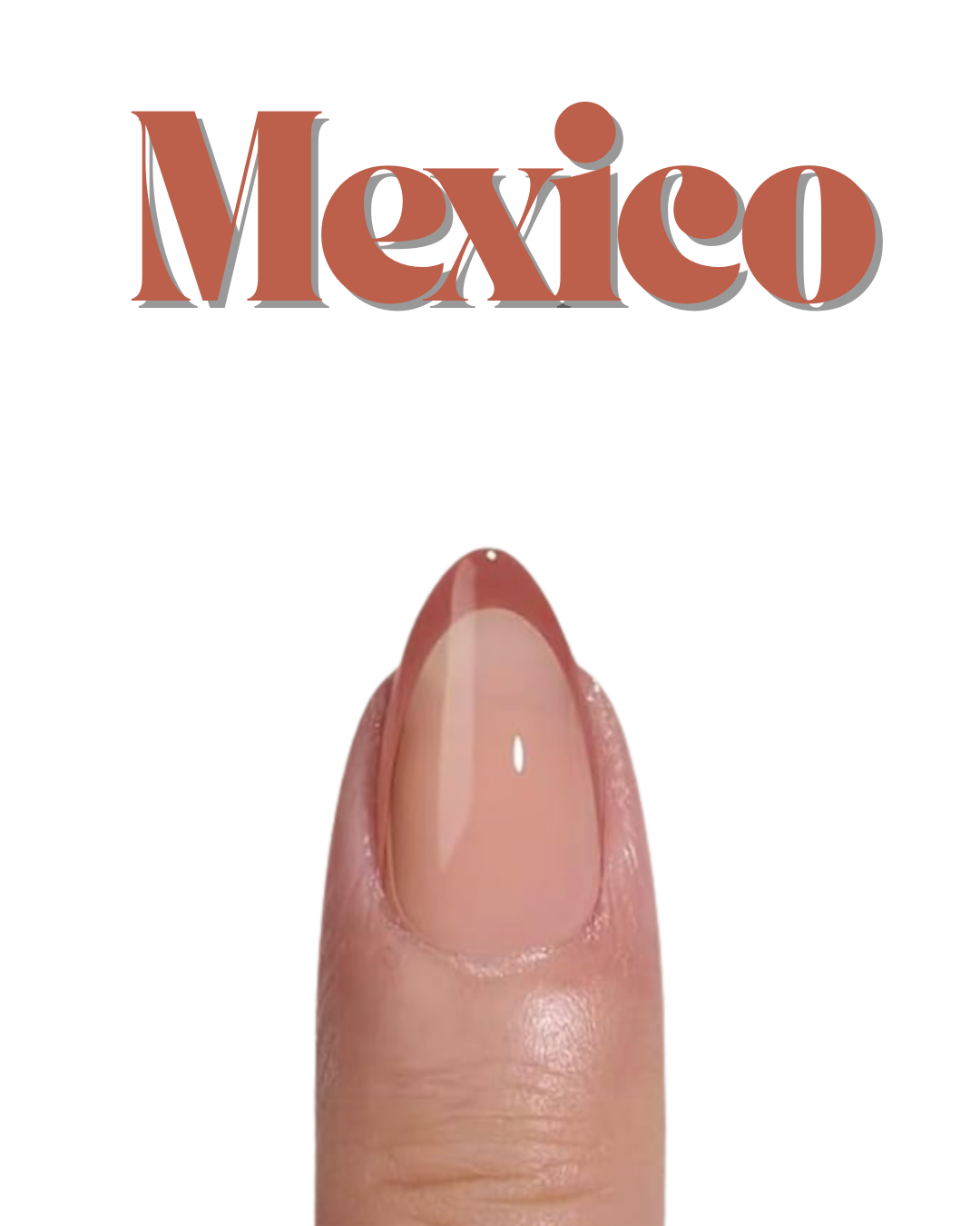 Press Ons-Almond French Tip