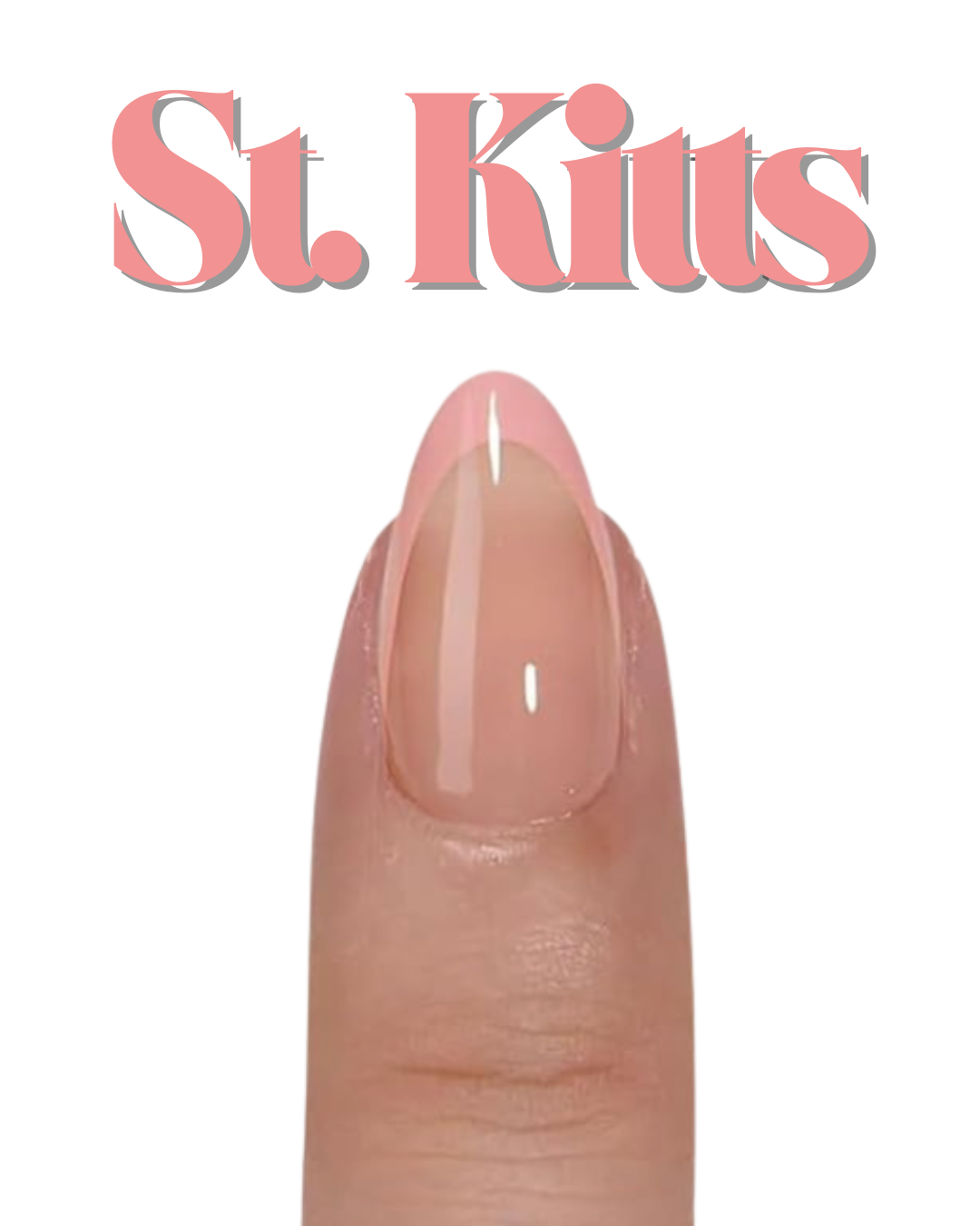 Press Ons-Almond French Tip